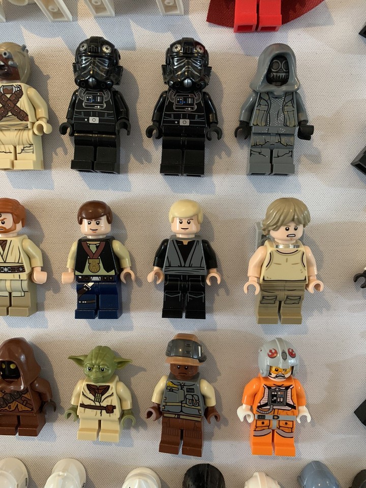 LEGO STAR WARS MINIFIGURE HUGE BUNDLE LOT SOME VERY RARE PARTS! INC