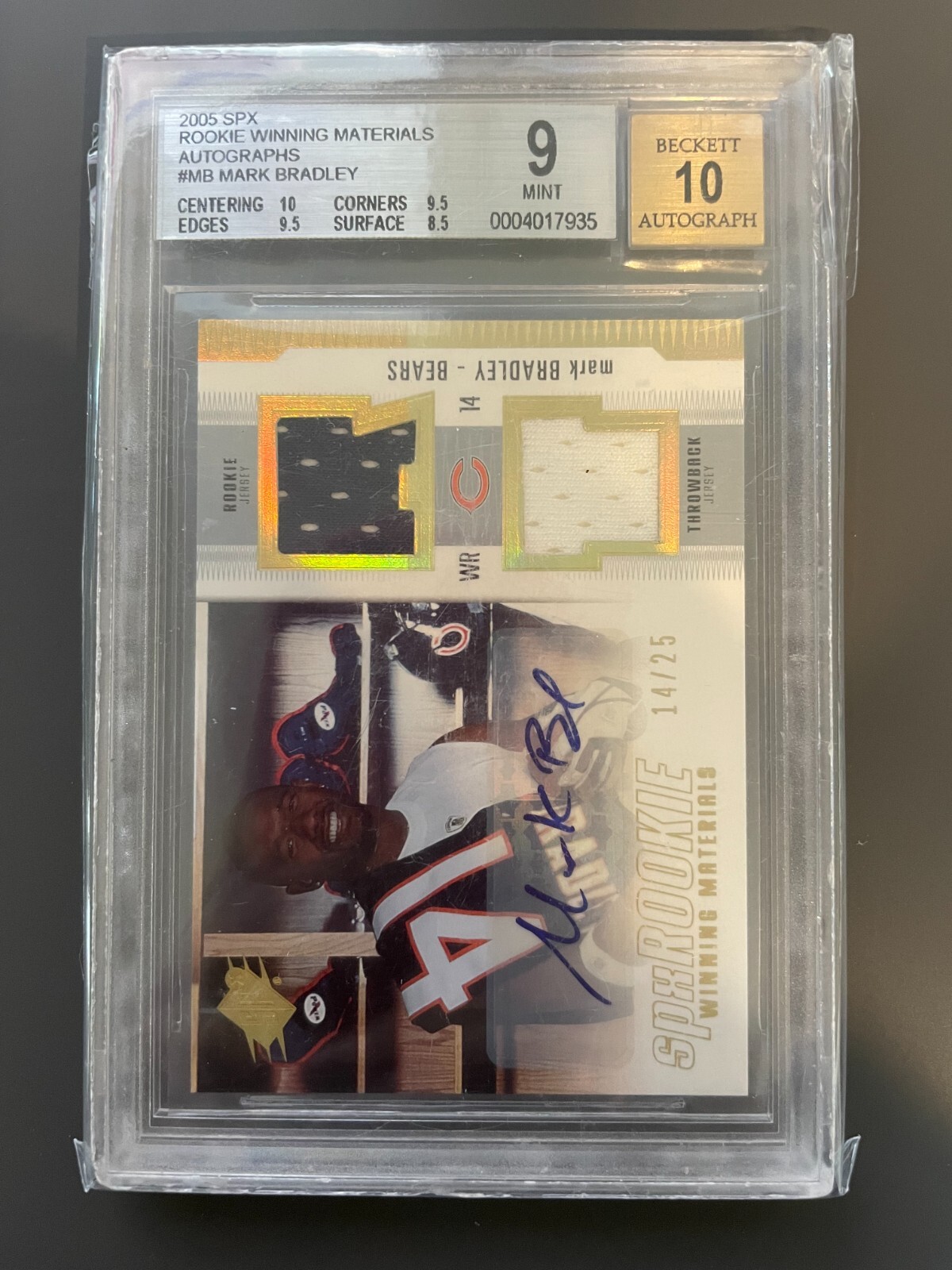Mark Bradley Spx #196 Signed Jersey