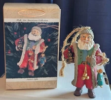 Hallmark Keepsake Ornament Folk Art Americana Collection SANTA'S GIFTS #79 1996