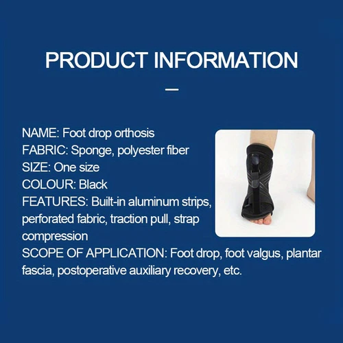 Plantar Fasciitis Night Splint Adjustable Straps Relief Night Splint - Picture 8 of 13