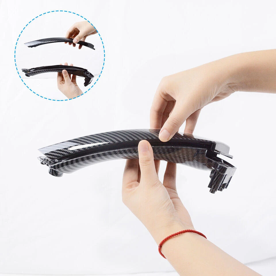 Inner Door Panel Handle Pull Outer Trim Cover For BMW E90 E91 328i 325i 3-Series Foto 4 de 4