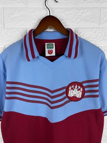 Vintage 1976 1980 Score Draw West Ham United Football Fußball Trikot - Bild 4 von 9