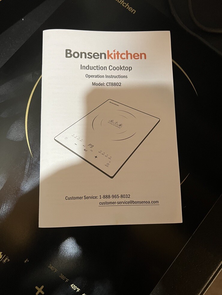 Bonsenkitchen Portable Induction Cooktop Countertop Burner 1800W