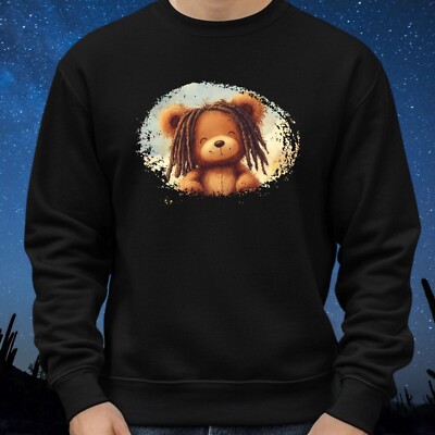 Teddy Bear Dreadlocks Sweatshirt Cosy and Perfect for Any Occasion S to 4XL