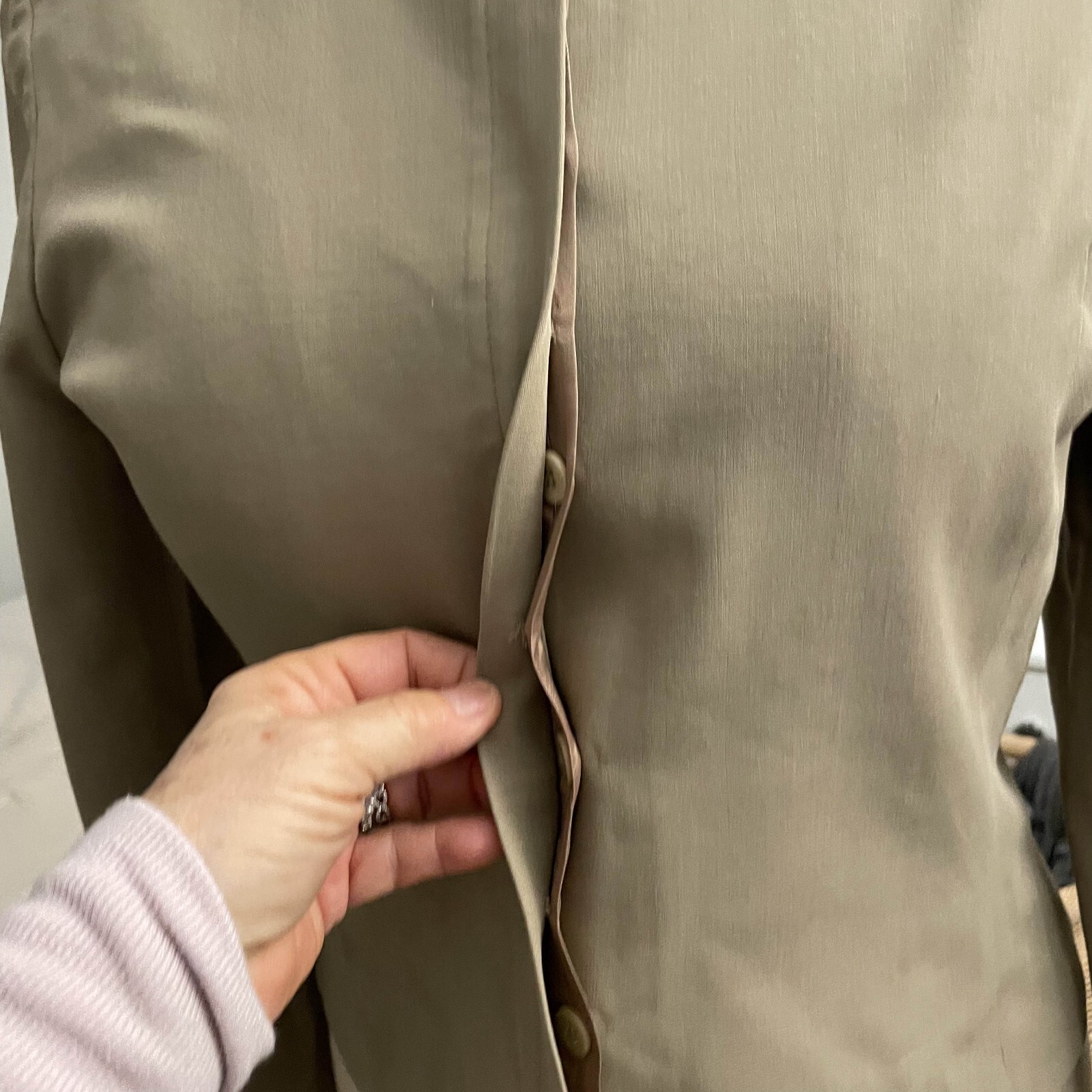 Tahari Concealed Button Placket Blazer Jacket Wom… - image 4