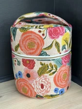 Baggageand Co Essential Oils Carrying Case Retro Floral Tote Makeup