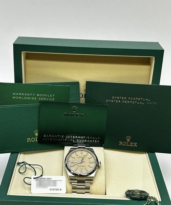 NEW Rolex Oyster Perpetual 41mm Beige Full Set Box + Papers Ref 134300