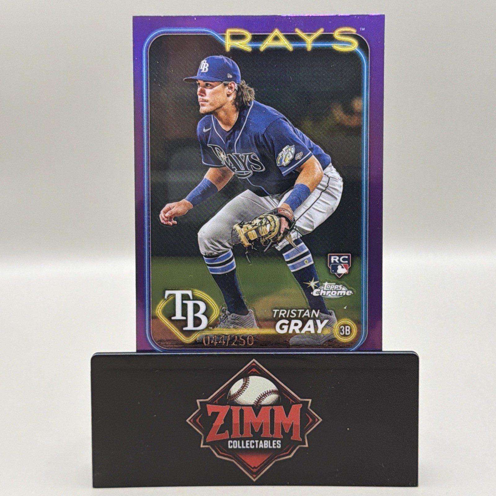 2024 Topps Chrome Tristan Gray Purple Refractor /250  #8