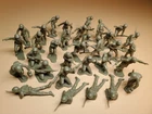 32 Figs – 2 Sets, Vintage Marx U.S. Marines, Waxy Med. O.D.