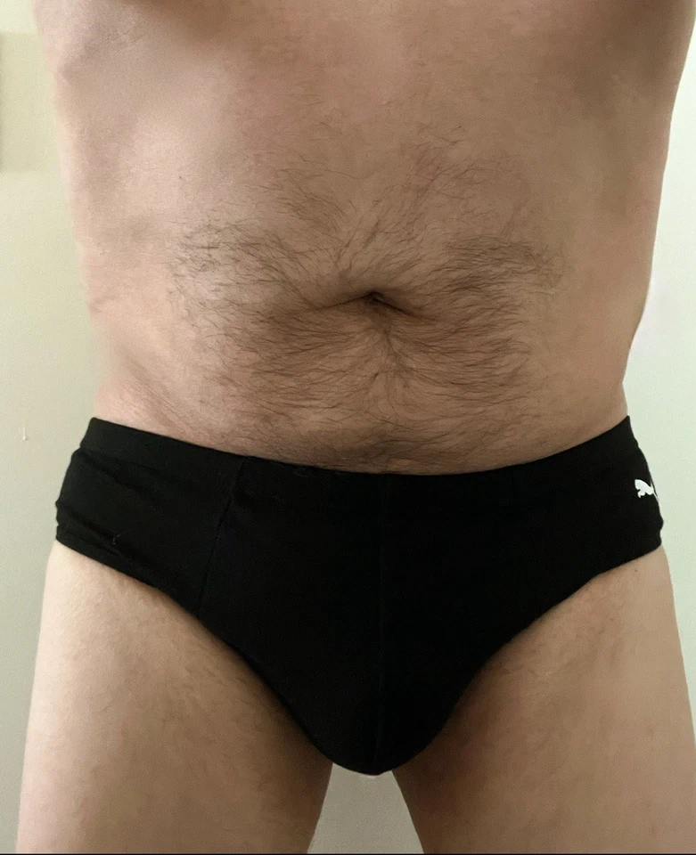 PUMA Men's Vintage Low-Rise Brief (s), Red/black Cotton-blend Size LARGE - Image 3 of 4