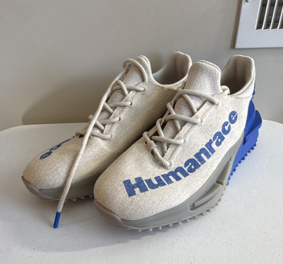 adidas Pharrell Humanrace NMD S1 Mahbs HP2641 Oatmeal/Blue/Gray Sneakers