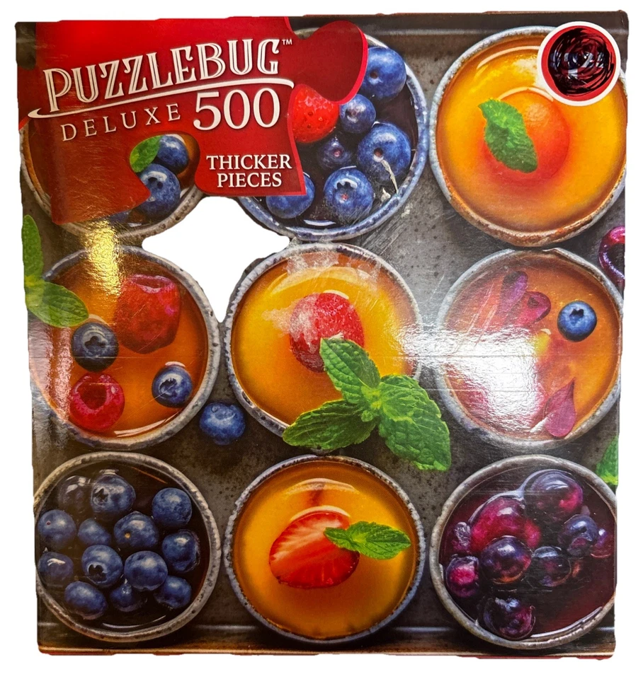 PUZZLEBUG 500 PIECE DELUXE THICKER PIECE PUZZLES BRIGHT COLORFUL LOT OF 7 NEW - Image 2 of 4