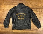 Orange County Choppers Leather Motorcycle Jacket Sleeves Large VTG Distressed