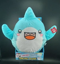 LankyBox Thicc Shark Singing Plush Toy Soft Cuddly Musical Interactive Fun Gift