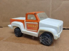 Vintage 1979 Tonka Rally Stepside White & Orange Pickup Truck Metal & Plastic (N