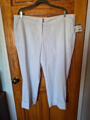 APOSTROPHE White Dress Pants Women's Rayon Blend Lined Size 20W NWT 