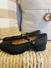 Women’s Bloch Black Leather Techno Mary Jane Tap Shoes Size 8.5