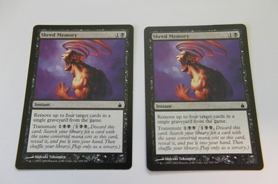 MTG Shred Memory x2- -Ravnica: City of Guilds-Lightly Played