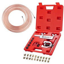 25 ft 3/16 Copper Coated Brake Line Kit 16 Brake Line Fittings and 4 Unions