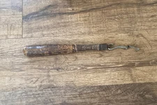 Antique Police Baton Leather Wrapped w/Leather Wrist Strap at Swivel Free Ship