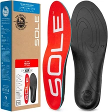 Sole Active Wide Medium Insoles Orthotic Arch Support Inserts Mens 8 / Womens 10