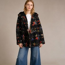 585 NWOT Johnny Was Biya Patchwork Coat Jacket Open Front Boho Sz S
