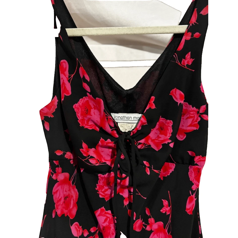 Vestido babydoll floral vintage Jonathon Martin talla 3 caprichoso hada bruja y2k Foto 3 de 4