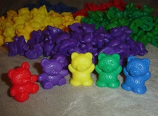 Lot of (257) Counting Sorting Bears Color Learning  Math Educational 5 Colors