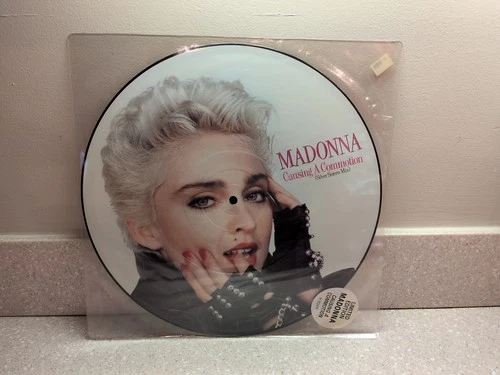 MADONNA CAUSING A COMMOTION PICTURE ALBUM 12'' VINYL RECORD UK 1987 PROMO HYPE