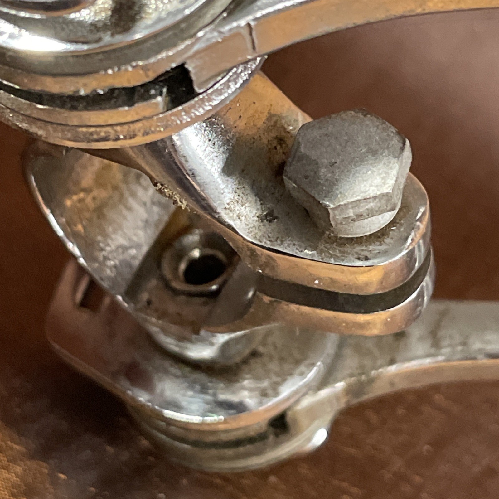 Vintage Huret Shift Lever Set Shifter Stem Mount Clamp Friction 60s Eroica