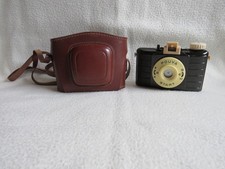 Alte Rollenfilmkamera - Pouva Start mit Originaltasche aus Leder
