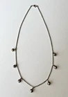 Vintage Avon Silver Tone Dangling Bell Charms Necklace