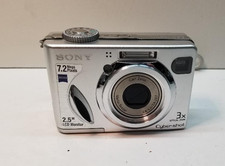 Sony Cyber-Shot DSC-W7 7.2 MP Digital Camera Junk For Parts Or Repair