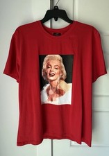 Marilyn Monroe T-Shirt - Red - Graphic Photo Retro Vintage Icon Movie Star XL