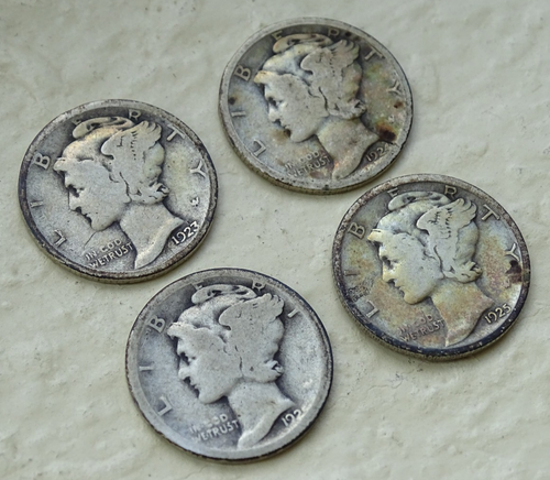 (4) Assorted Mercury Dimes / FedEx Free Shipping / DS414933_4md - Picture 4 of 10