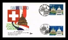US COVER SWITZERLAND 700TH ANNIVERSARY FDC JOINT ISSUE COMBO GILL CRAFT CACHET