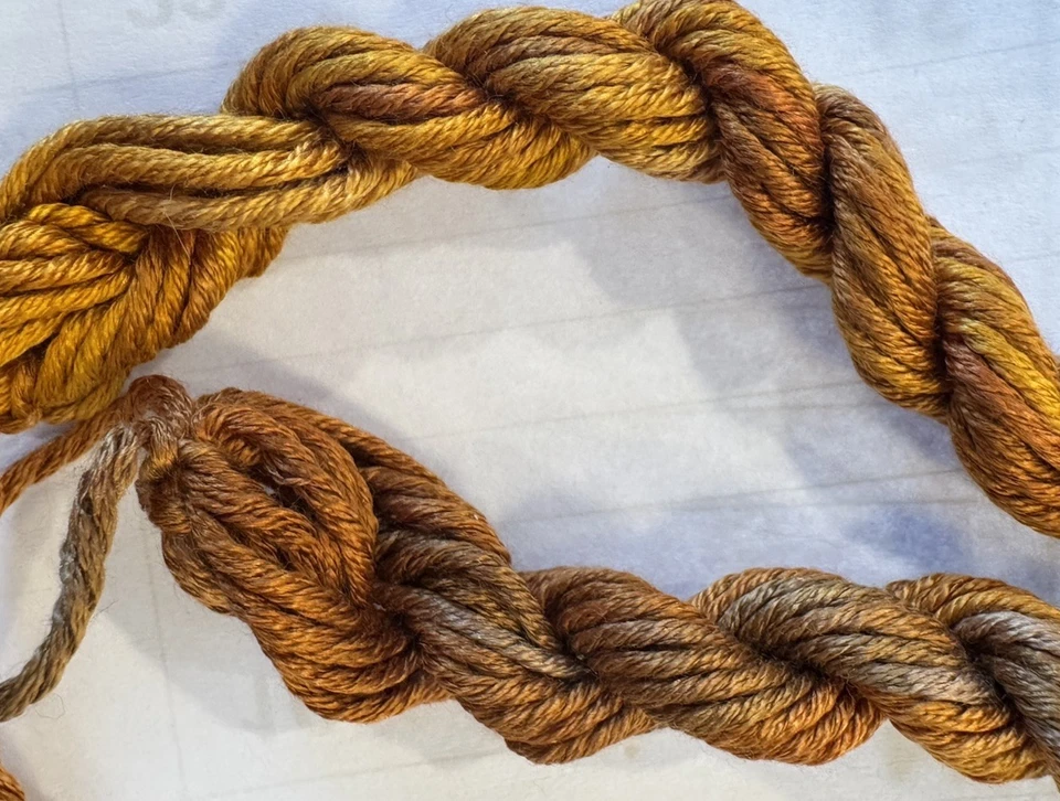 Gloriana 12 Strand Silk Floss For Needlework-2 Skeins/6 Yd Ea-color AUTUMN GOLD - Image 2 of 2