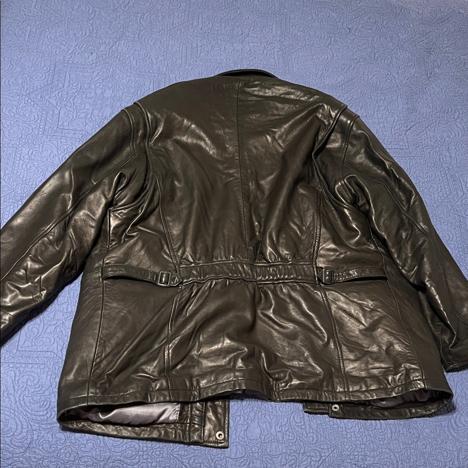 Kasper Black Leather Jacket - image 3
