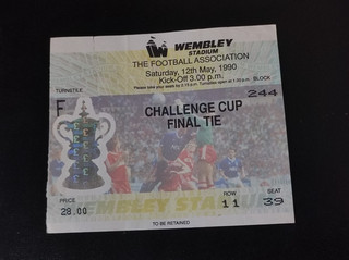 Crystal Palace vs Manchester United Ticket 1990 FA Cup Final