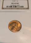 1939 LINCOLN CENT NGC MS66 RED