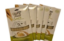 10 Packs  Fancy Feast Savory Puree Naturals Chicken Wet Cat Food Treats Purina
