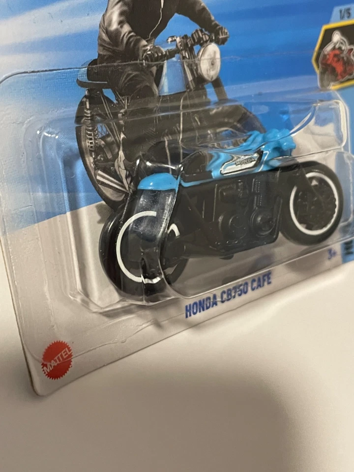 Hot Wheels Honda CB750 Cafe Schwarz Blau  150/250 2025 1/5 HW Moto Motorrad - Bild 3 von 4