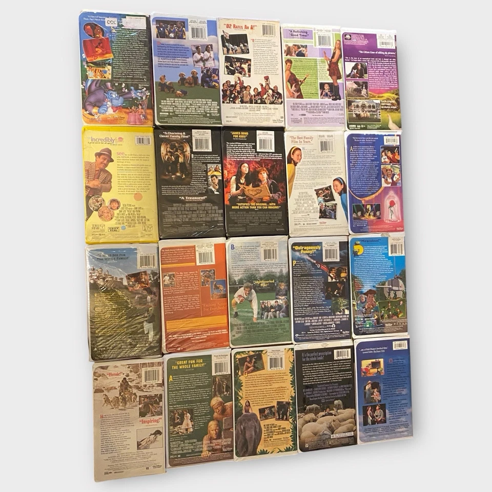 Disney VHS Lot 20 Tapes Clamshell Pre Teen Animated Comedy Funny Movies Collect - Image 2 of 4