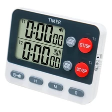Digital Kitchen Dual Group Cycling Timer Three Timing Options,Mute/Turn Off7116