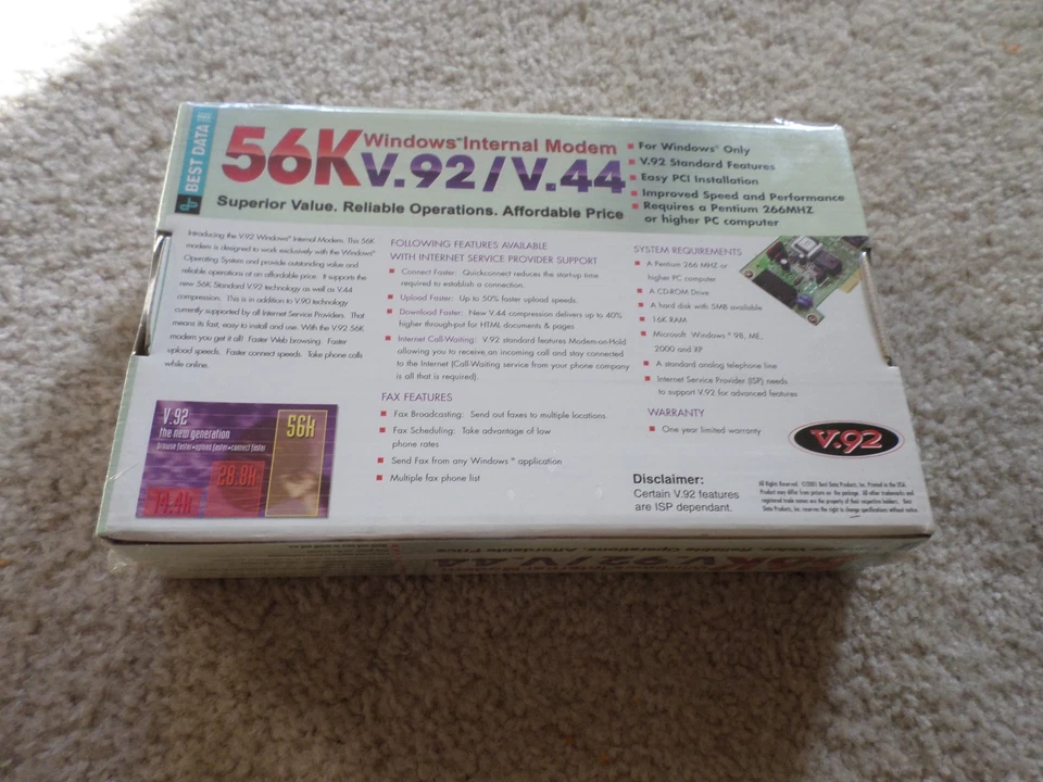 Best Data Windows (56HP) 56 Kbps - Brand New - Image 2 of 3