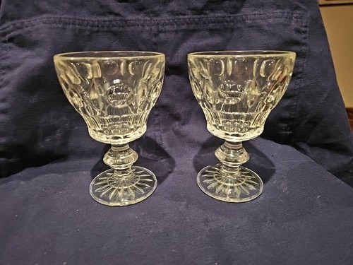 Water Goblets Classique-Clear by COLONY Glass Set of 2 Glasses Vintage.
