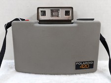 Vintage Polaroid 420 Automatic Land Camera with Hard Cover Original Strap 1970s