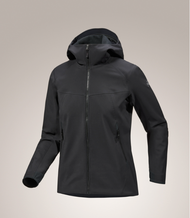 Nuova Autentica Arc'teryx Saydi Felpa con Cappuccio Donna Taglia Media Nera $400 Esaurita
