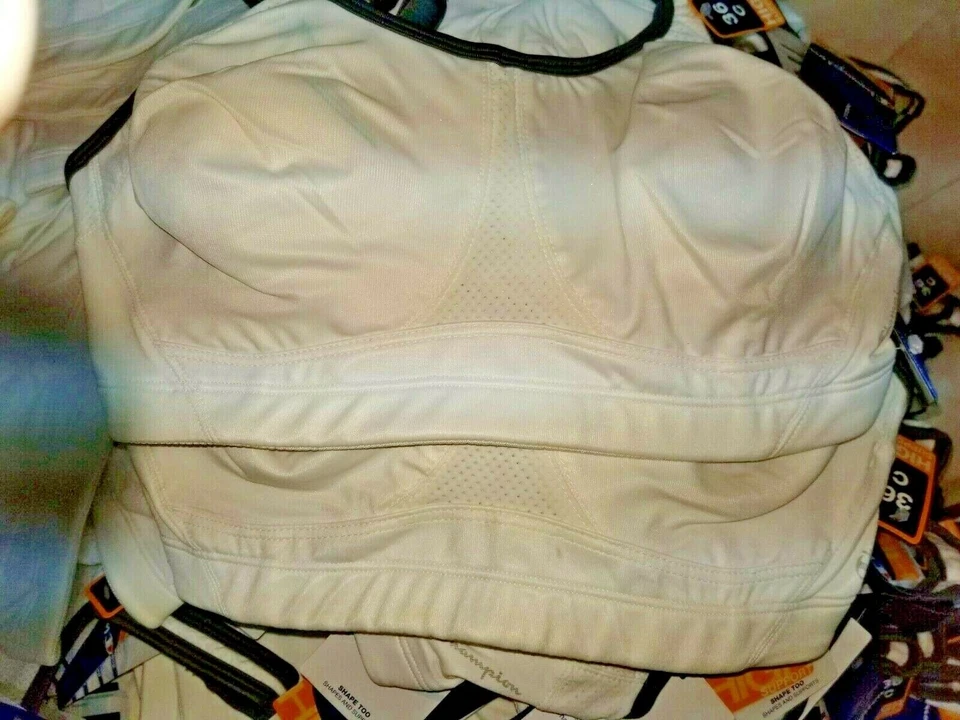 901R1 Champion 1890 Shape Too High Support Sports Bra 36C White DISCONTINUED - Image 3 of 4