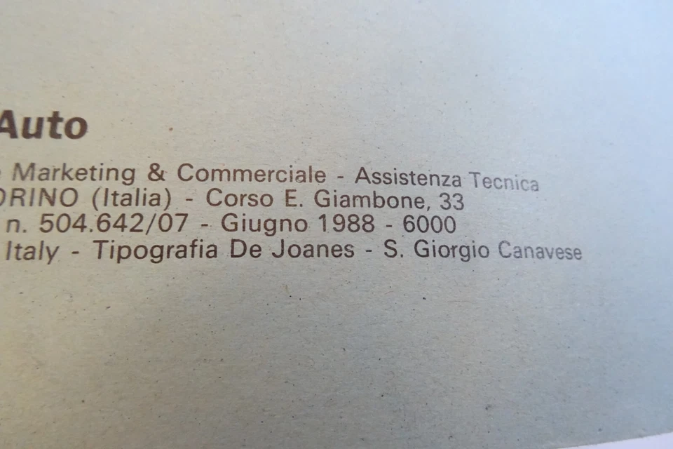 manuale officina Fiat Croma TD motore cambio automatico 2.0 ie freni sterzo - Immagine 4 di 4